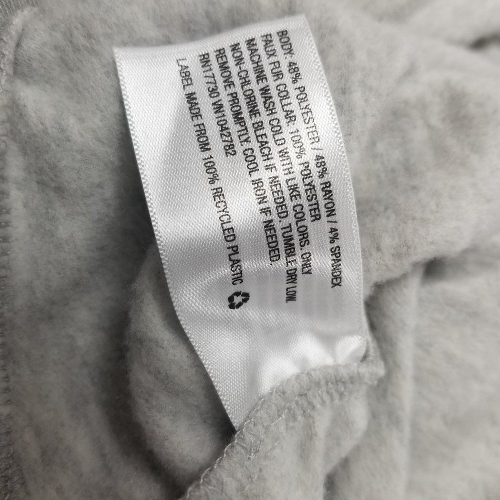 Maternity Sherpa Fleece Sweatshirt Light Gray - Picture 8 of 8